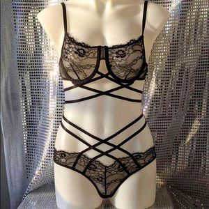 Black Strappy Lingerie